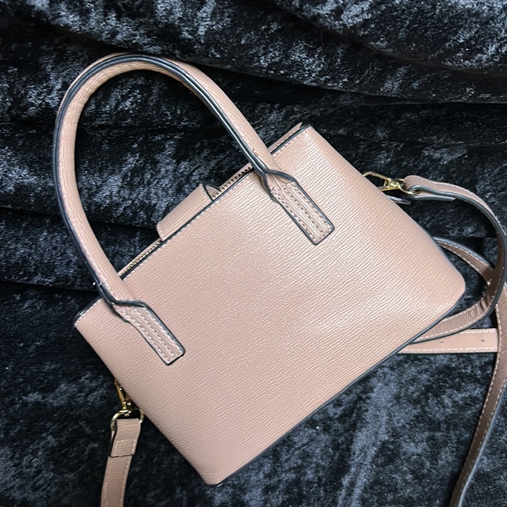 Darling BEBE Los Angeles purse with zipper compartment and snap closure. - Picture 4 of 13